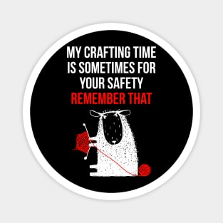 KNITTING, CROCHET, YARN, CAT, YARN LADY, FUNNY, SILLY, YARN GUY, GUY WHO KNITS, Magnet